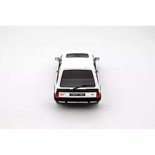 FORD FIESTA MK.1 XR2 DIAMOND WHITE 1981 OttO mobile 1:18 Resinemodell (Türen, Motorhaube... nicht zu öffnen!)